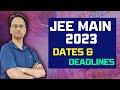 JEE Main 2023 Important Dates & Deadlines || TestprepKart
