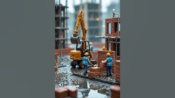 Tiny Workers Ai Video Editing | When Tiny Builders Take Over the City 😱