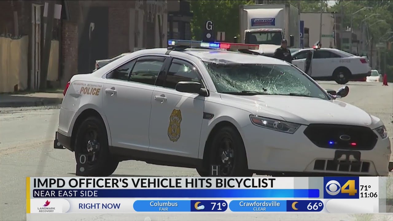 Cyclist in critical condition after being hit by IMPD officer ...