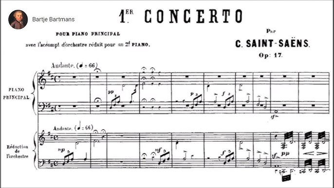 Camille Saint-Saëns (1835-1921): Piano Concerto #2 (opening) 