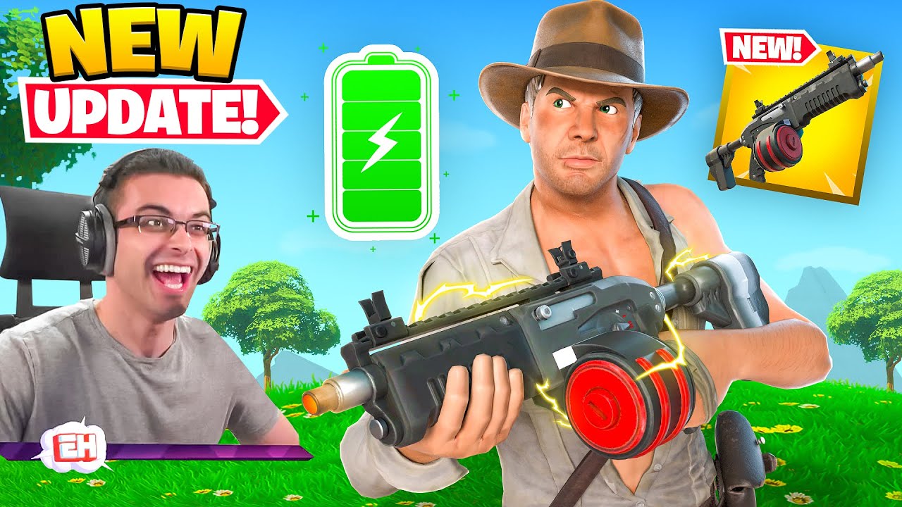 Nick Eh 30 reacts to Indiana Jones in Fortnite!