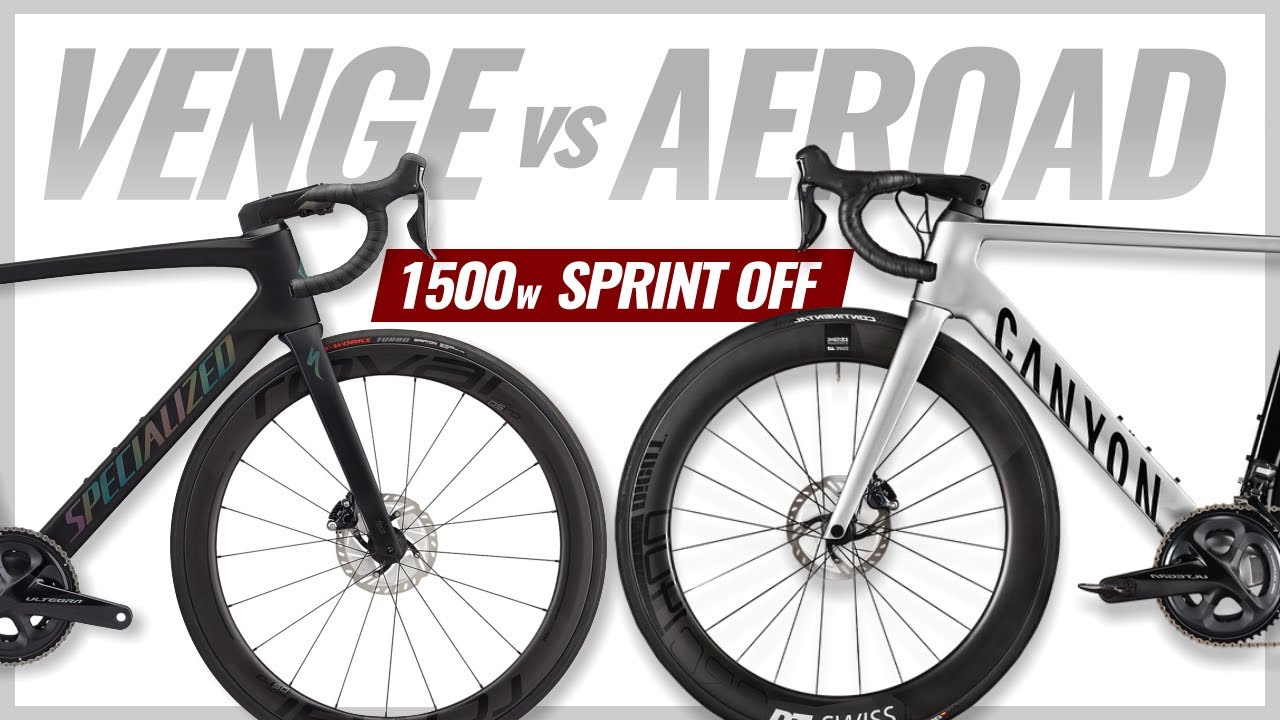 Canyon AEROAD vs Specialized VENGE! 1500 watt SPRINTOFF after a STRAVA