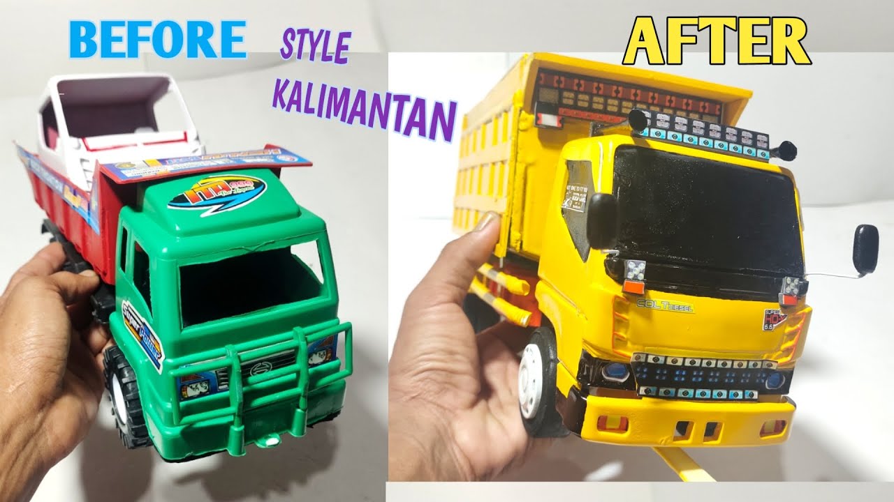 Modif truk plastik jadi truk STYLE KALIMANTAN truk canter kalimantan