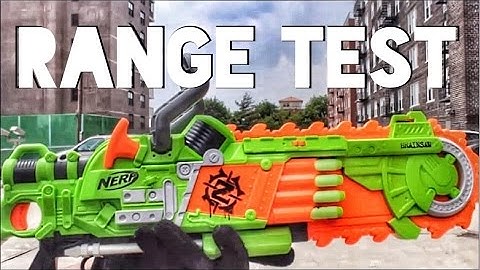 Nerf Zombie Strike Brainsaw Firing and Range Test!