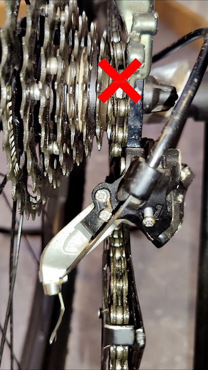 How to adjust a bike gear #mtb