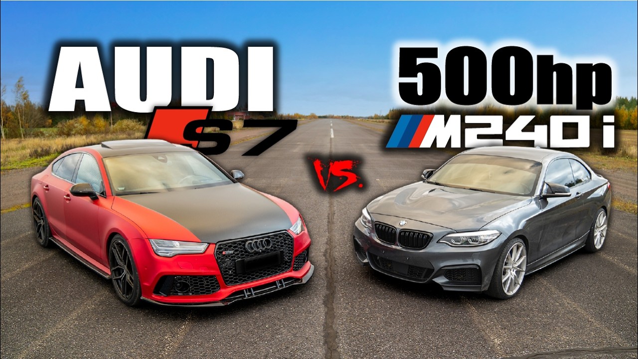 4.0L TWINTURBO AUDI S7 VS. B58 BMW M240i | KIIHDYTYSKISA FEAT.ARSKA