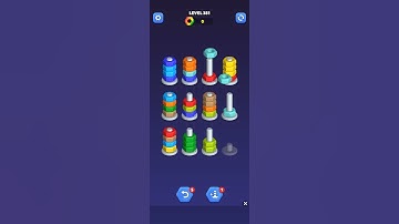 Nut sort - color puzzle game by kiwi fun level 381