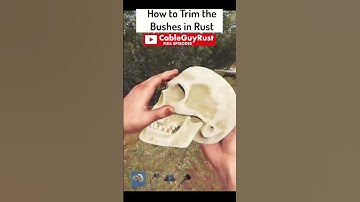 How To Hide Bushes in Rust!!  #cableguyrust #rust #rustpcgame #rustgame #gaming #funny #rustgameplay
