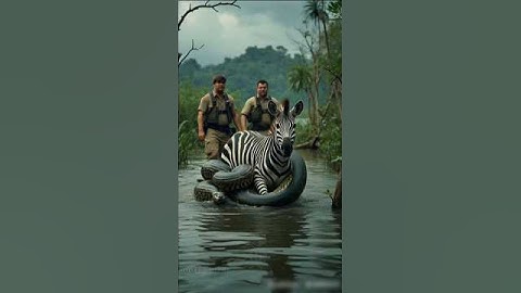Epic Showdown: Python vs Zebra ! #youtubeshorts #animalrescue #animals