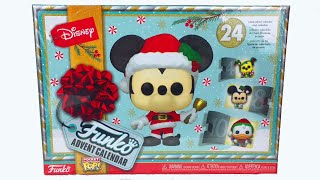 Unboxing Disney Funko Advent Calendar Mickey Mouse & Friends Mini Figures Asmr Opening Review