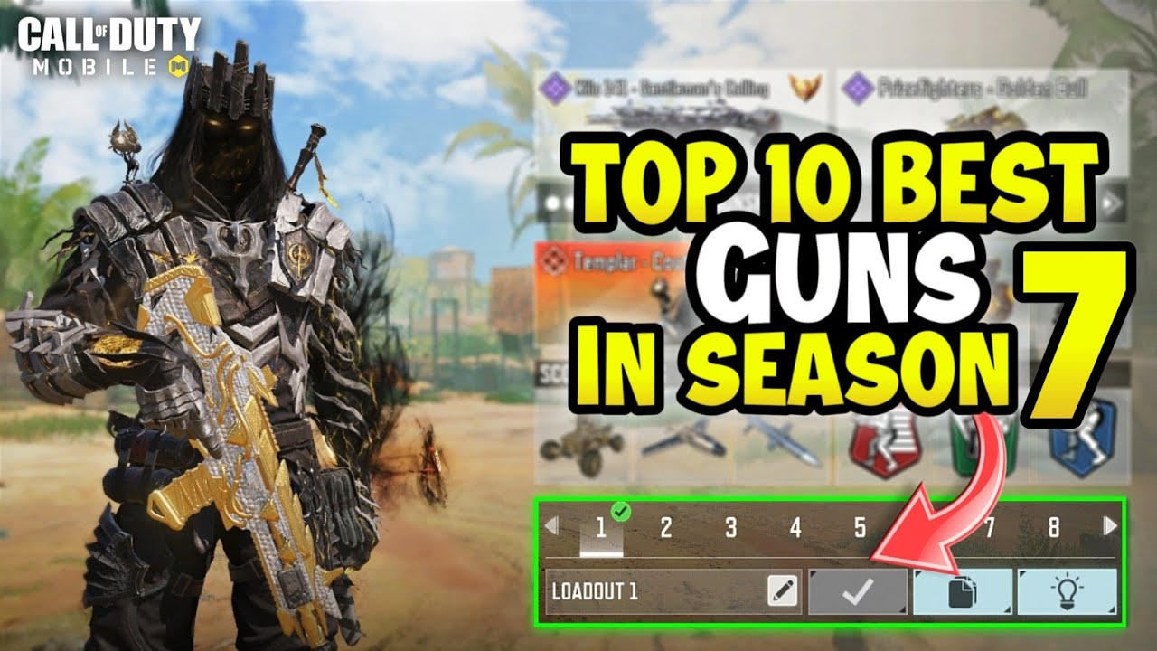 Top 10 Best Guns in Season 7 CODM | Gunsmith Loadout/Class Setup | Cod Mobile