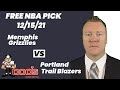 NBA Pick - Grizzlies vs Trail Blazers Prediction, 12/15/2021, Best Bet Today, Tips & Odds