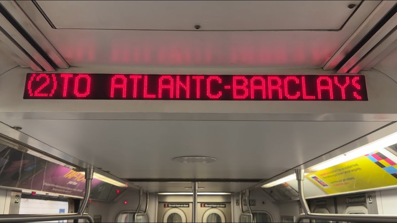 IRT Subway: R142 (2) Train Ride from Flatbush Ave-Brooklyn College to Atlantic Avenue-Barclays Ctr