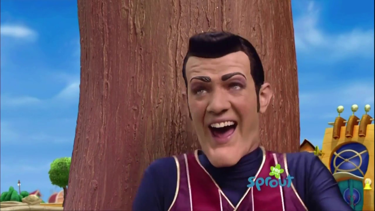 All Episodes Of Lazytown But Only When Robbie Laughs Collab Youtube 