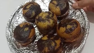 MARBLE CUPCAKE RECIPE WITH OUT EGGS AND OVEN/MARBLE CUPCAKES/MARBLE CUPCAKE RECIPE WITH OUT OVEN