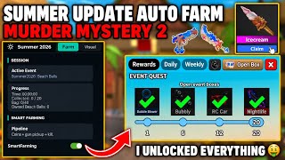 Best Mm2 Script 2026! 🌊⛱️ SUMMER UPDATE AUTO FARM SCRIPT | MURDER MYSTERY 2 SCRIPT | KEYLESS!  screenshot 3