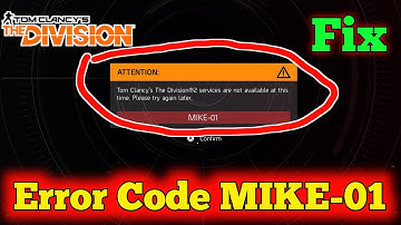 How To Fix The Division2 services are not available at this time | The Division2 error code MIKE-01
