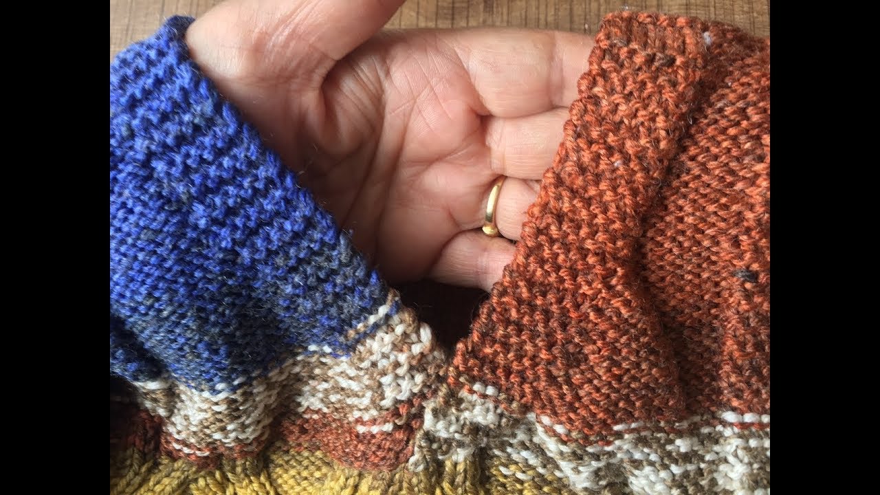 قبة سبعة منا وفيا  _  knitting the neck V the best way