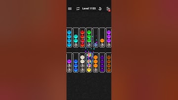 Ball Sort Color Water Puzzle Solution Level 1155