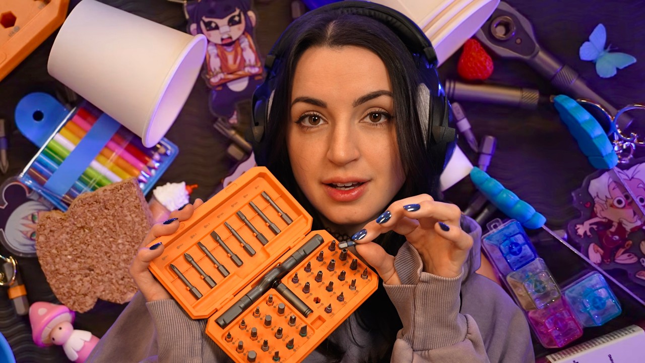 ASMR | Sorting my 42-Piece Screwdriver (Rummaging, Rambling, Close up)