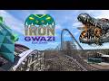 POV Iron Gwazi at Busch Gardens Tampa | Front+Back Horizon+Stabilized