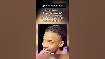 Top 5 Ja Morant Edits #ranking #tiktok #nba