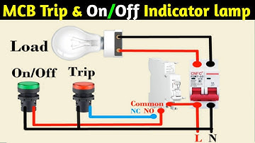 How to make MCB trip and on/off indication lamp for home