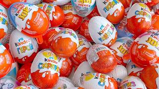 085769Minute Yummy Kinder Joy Chocolate, Kinder Surprise Opening ASMR Lollipops Some Lot's of Candie