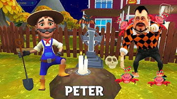 Dark Riddle Halloween ( MOD ALL BLACK-ORANGE )Neighbor and House : Part 3