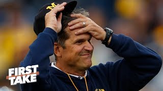'Jim Harbaugh as an elite coach is a total fraud and charade' - Paul Finebaum | First Take
