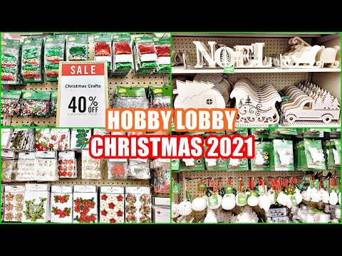 HOBBY LOBBY CHRISTMAS CRAFTS 2021 SHOP WITH ME NEW FINDS!