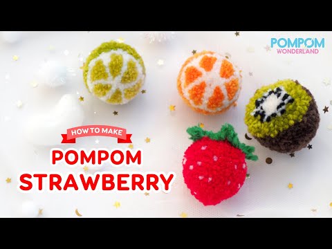 Video: How To Make Fruit Pom Poms