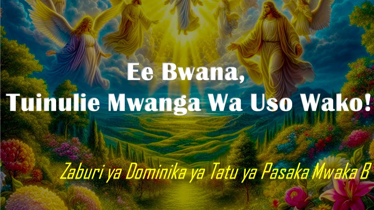 EE BWANA, TUINULIE MWANGA WA USO WAKO - Zaburi ya Dominika ya Tatu Kipindi cha Pasaka Mwaka B -MoHeA