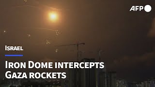 Israel's Iron Dome intercepts rockets fired from Gaza | AFP