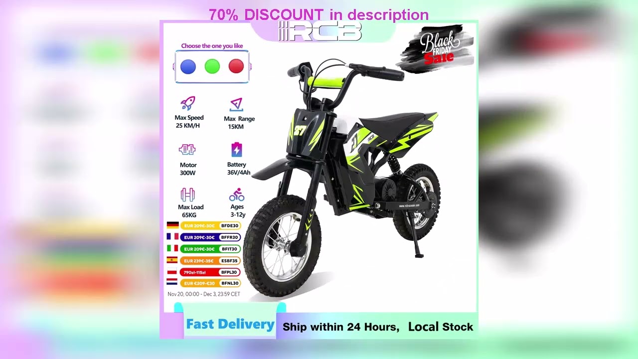 A must-have product! RCB Electric Motorbike Kids - R9X Electric Motorcycle Bike for Children, Up t
