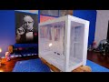 Asmr unboxing and pc build in lian li dynamic mini snow edition