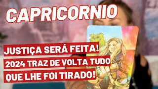 CAPRICÓRNIO ♑️ A JUSTIÇA SERÁ FEITA! TUDO QUE LHE FOI TIRADO VAI RETORNAR PARA VOCÊ EM 2024