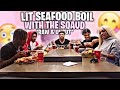 LIT SEAFOOD BOIL WITH THE SQUAD 🔥(Funny😂) Raw & Uncut 😳