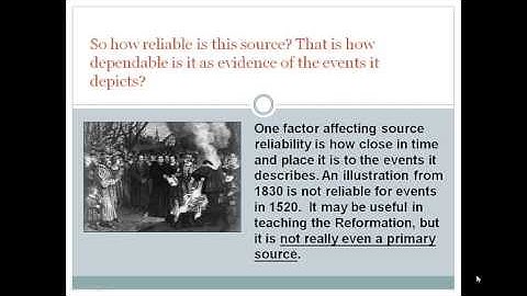 Source Reliability: Judging how dependable a source is as evidence