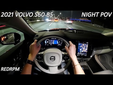 2021 <strong>볼보</strong> <strong>S60</strong> 마일드 하이브리드 1인칭 POV 야간 주행, Volvo <strong>S60</strong> B5 POV Night Drive