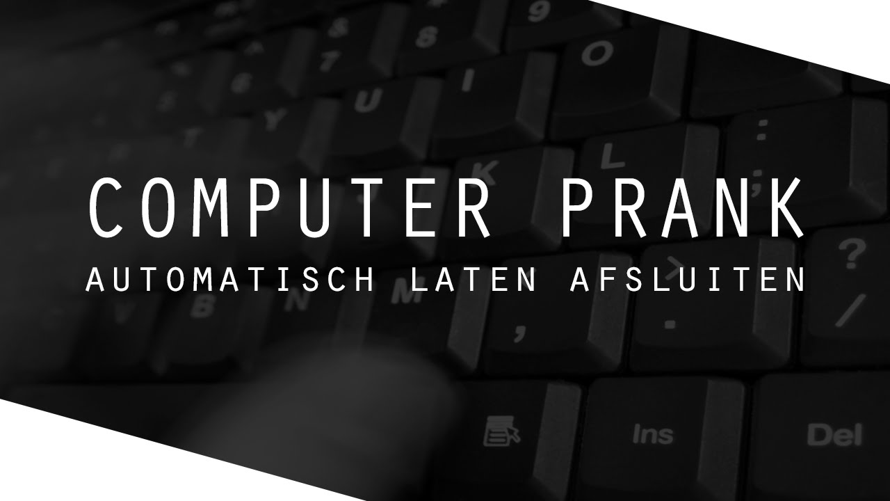 Hoe programmeer je een computer prank in CMD | BATCH-file #1 - YouTube