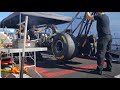 INSANE NHRA Top Fuel Dragster Double Whack Audrey Worm warm up