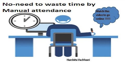 Very Easy way to take Online Lecture Attendance -By Harshita Vachhani