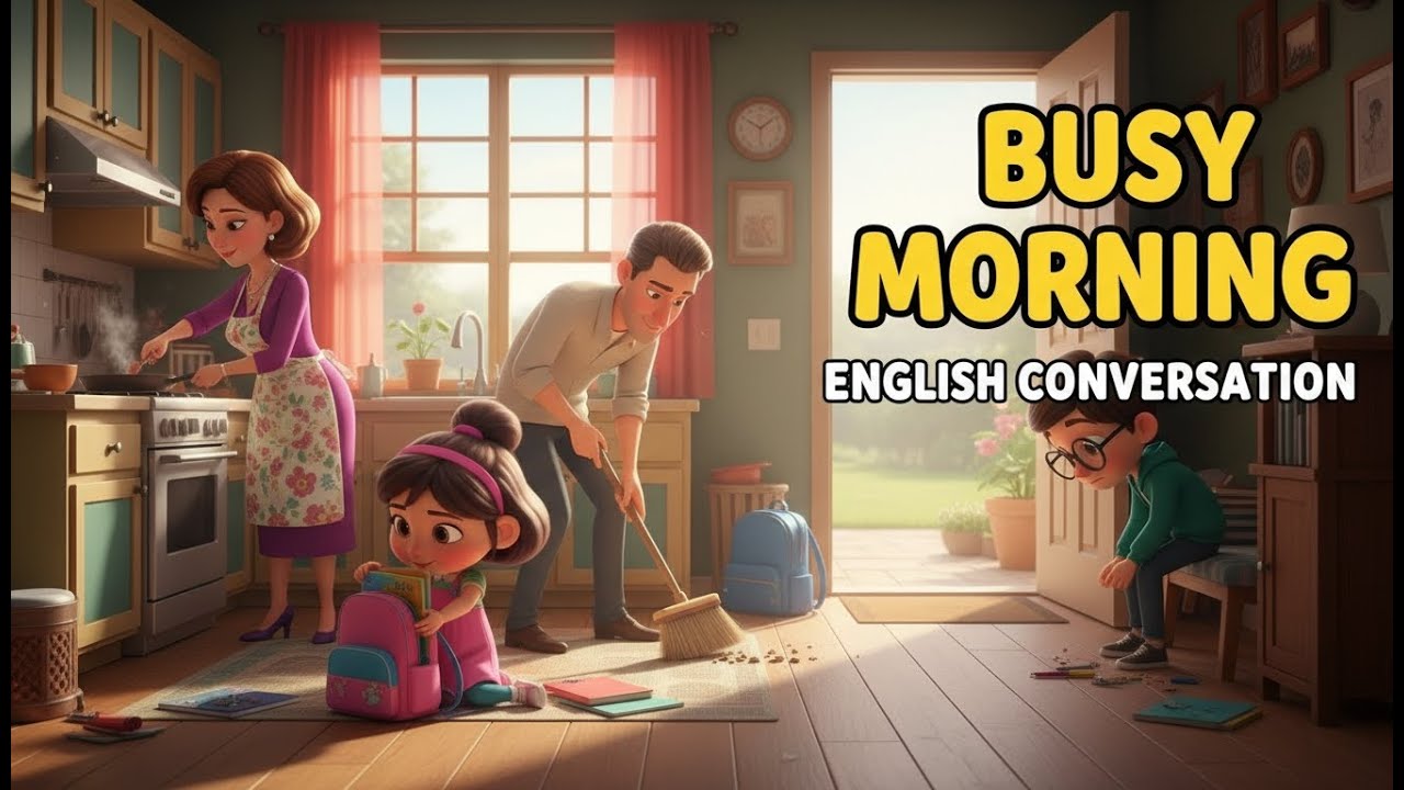 Daily English Conversation | A Busy Day of Tom’s Family | For Beginners