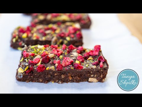 Супер Батончики «БРАУНИ» БЕЗ выпечки, глютена, молочных продуктов | Healthy 'Brownies' Bars