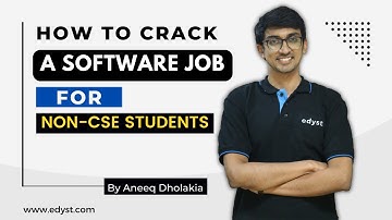 How to Crack a Software Job for Non-CSE Students - Must Watch