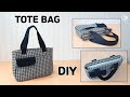 DIY SIMPLE ZIPPERED TOTE BAG / Multi pocket Tote bag / sewing tutorial [Tendersmile Handmade]