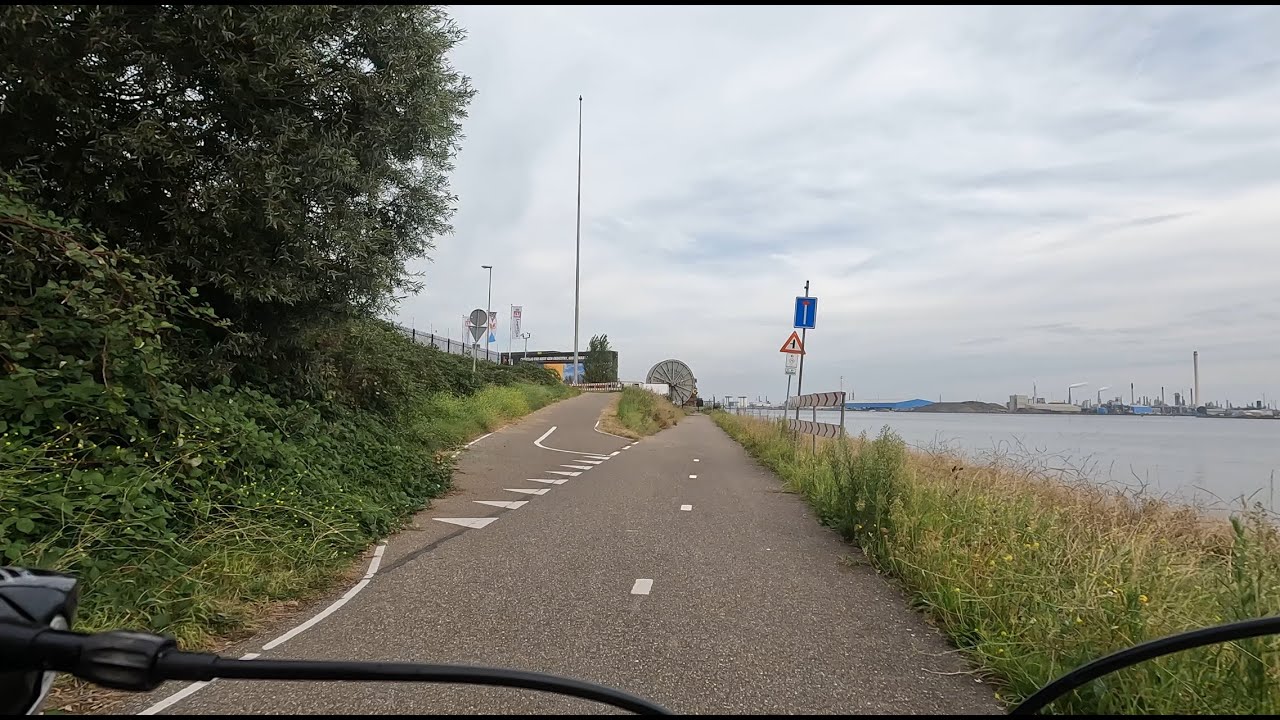 Rotterdam to the Maeslantkering and back (timelapse 10x)