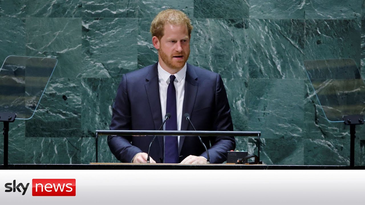 'Our world is on fire,' says Prince Harry in climate change warning