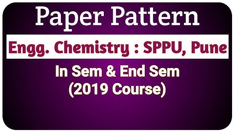 Paper Pattern I Engineering Chemistry | FE SPPU